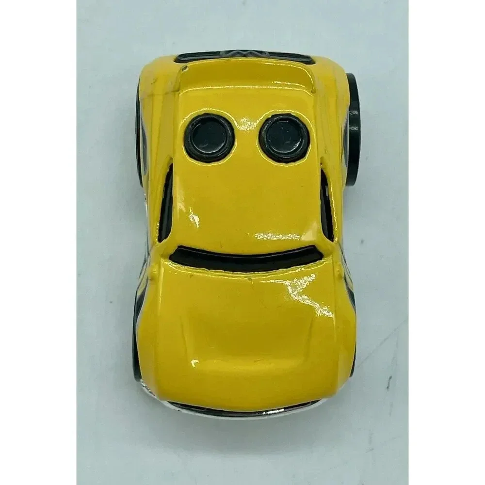 Hot Wheels 2007 Yellow Rocket Box with Black & Silver Flames‎ 2” Long